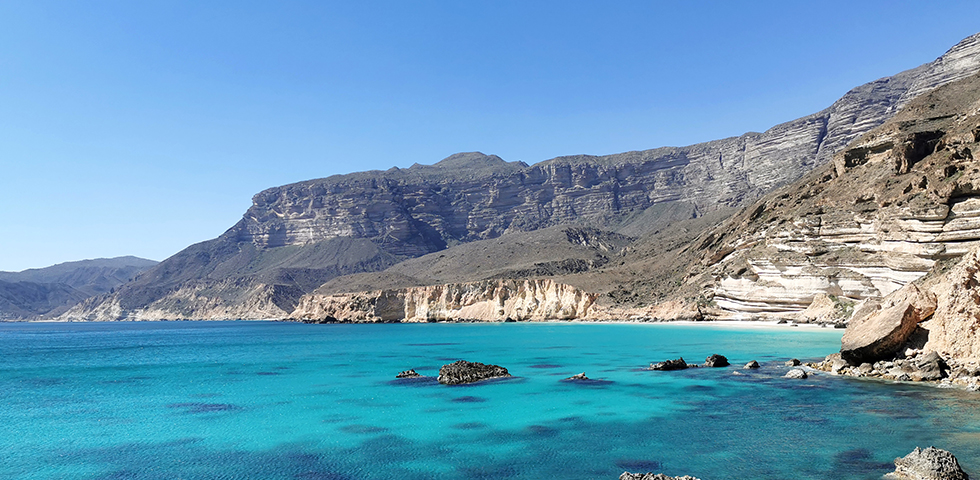 Insenatura fotografata nel tour Coste & Deserti dell'Oman