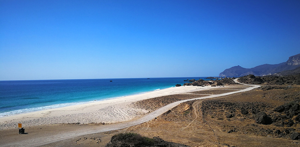 Spiaggia del Dhofar visitabile nel tour Le meraviglie del Dhofar