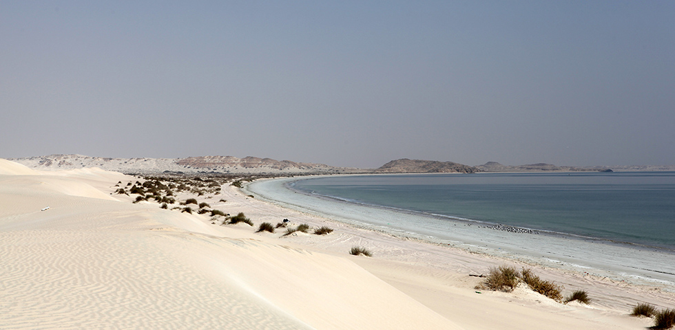 Spiaggia visitabile durante il tour Oman spettacolare