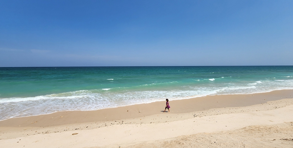 Una passeggiata lungo una splendida spiaggia del Mare Arabico
